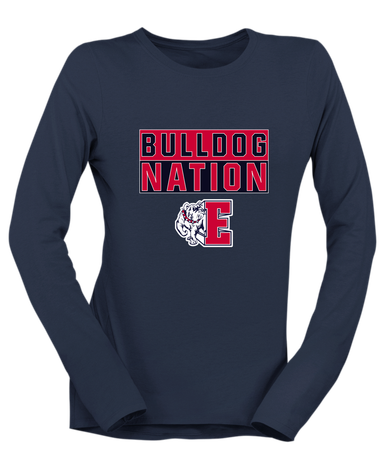 Ellensburg Bulldogs Nation #1 Women's Premium LS T-Shirt