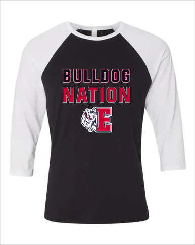 Ellensburg Bulldogs Nation #2 Women's Baseball T-Shirt