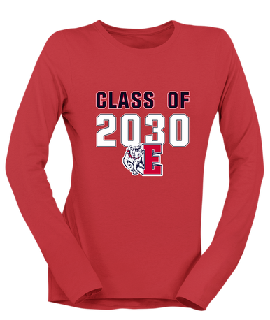 Ellensburg Bulldogs Class of 2030 Women's LS T-Shirt