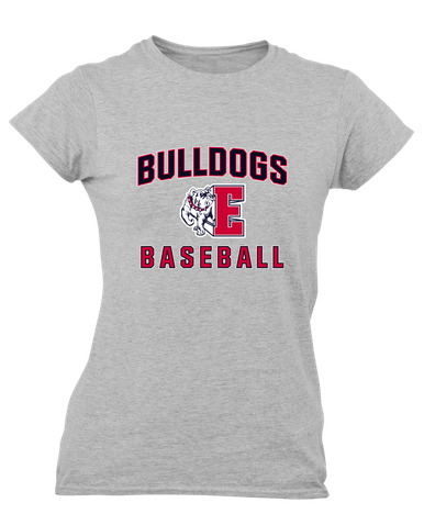 Ellensburg Bulldogs Baseball #1 Women's SS T-Shirt