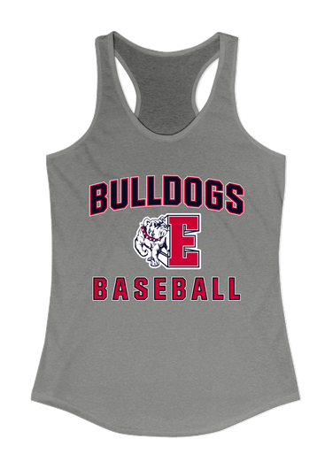 Ellensburg Bulldogs Baseball #1 Women's Tank Top