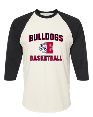 Ellensburg Bulldogs Basketball #1 Men's Baseball T-Shirt