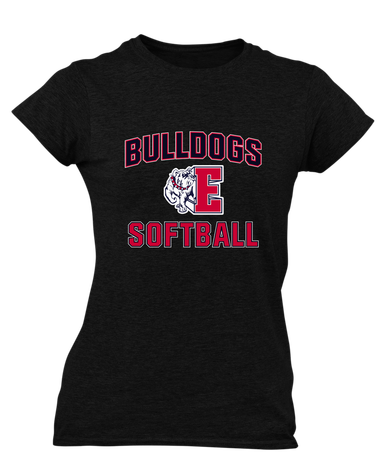 Ellensburg Bulldogs Softball #1 Women's Premium SS T-Shirt