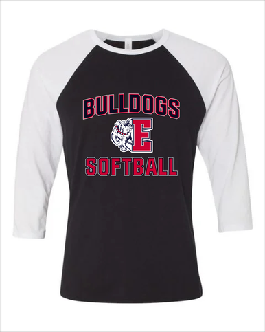 Ellensburg Bulldogs Softball #1 Women's Baseball T-Shirt