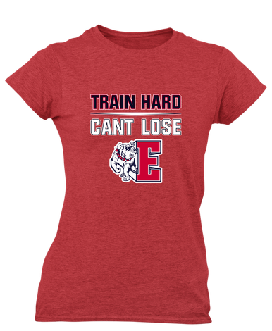 Ellensburg Bulldogs Train Hard, Can't Lose Women's SS T-Shirt