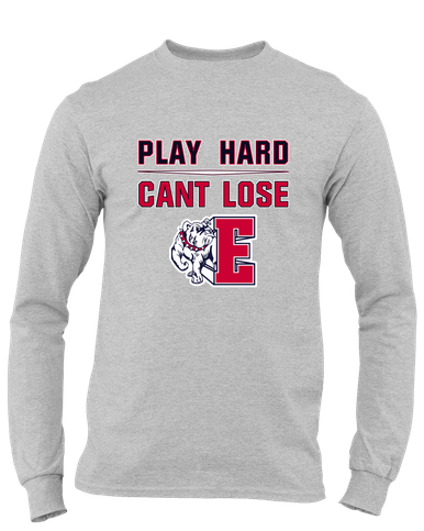 Ellensburg Bulldogs Play Hard, Can't Lose Men's LS T-Shirt