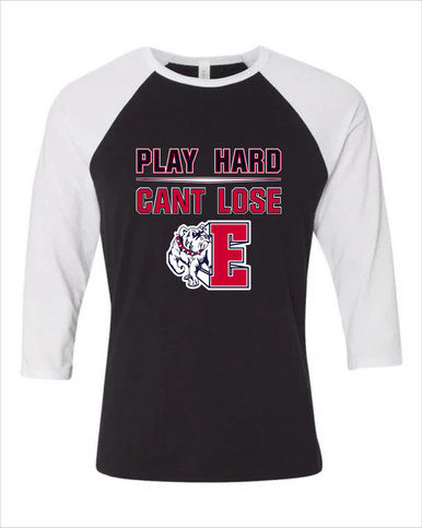 Ellensburg Bulldogs Play Hard, Can't Lose Women's Baseball T-Shirt