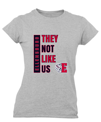 Ellensburg Bulldogs They Not Like Us #1 Women's SS T-Shirt
