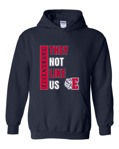 Ellensburg Bulldogs They Not Like Us #1 Men's Hoodie