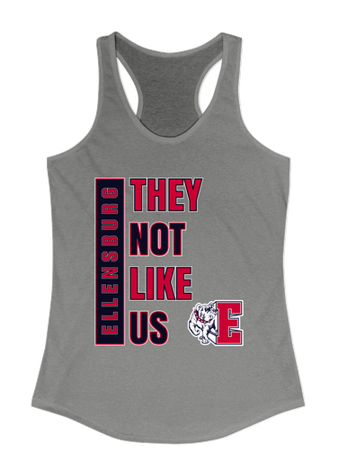 Ellensburg Bulldogs They Not Like Us #1 Women's Tank Top