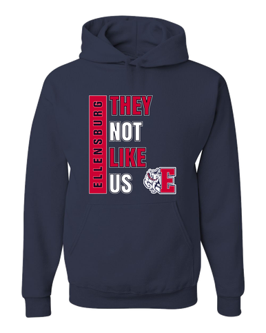 Ellensburg Bulldogs They Not Like Us #1 Men's Premium Hoodie