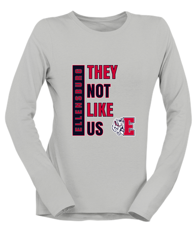 Ellensburg Bulldogs They Not Like Us #1 Women's Premium LS T-Shirt