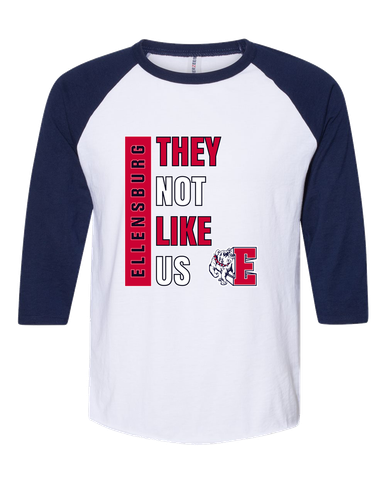 Ellensburg Bulldogs They Not Like Us #1 Men's Baseball T-Shirt