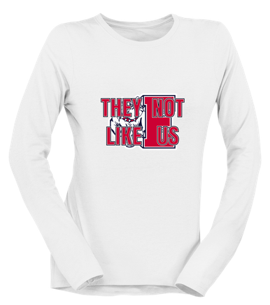 Ellensburg Bulldogs They Not Like Us #2 Women's LS T-Shirt