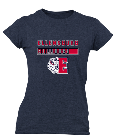 Ellensburg Bulldogs Mascot #7 Women's SS T-Shirt