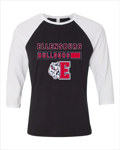 Ellensburg Bulldogs Mascot #7 Men's Baseball T-Shirt