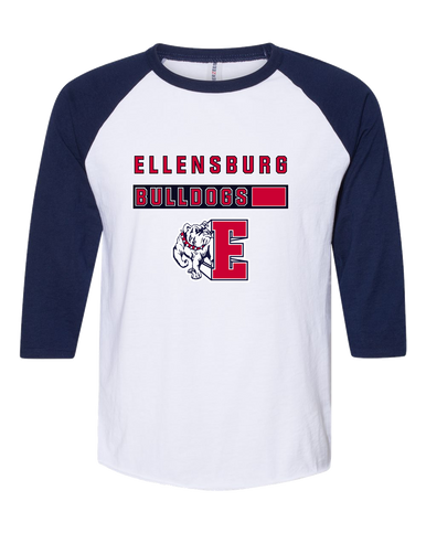 Ellensburg Bulldogs Mascot #7 Women's Baseball T-Shirt