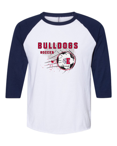 Ellensburg Bulldogs Soccer #2 Men's Baseball T-Shirt