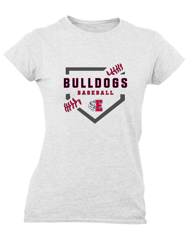 Ellensburg Bulldogs Baseball #2 Women's Premium SS T-Shirt