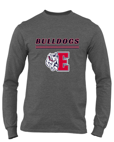 Ellensburg Bulldogs Mascot #8 Men's LS T-Shirt