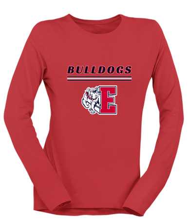 Ellensburg Bulldogs Mascot #8 Women's Premium LS T-Shirt