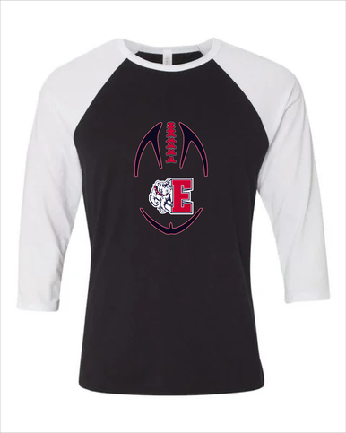 Ellensburg Bulldogs Football #4 Women's Baseball T-Shirt