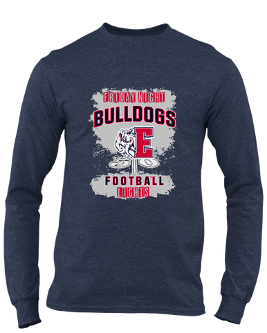 Ellensburg Bulldogs Football #6 Men's LS T-Shirt