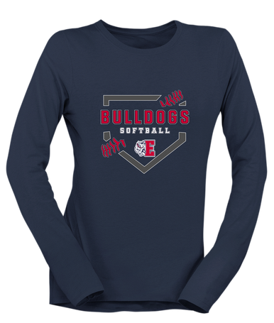 Ellensburg Bulldogs Softball #2 Women's LS T-Shirt