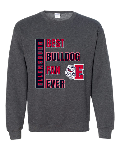 Ellensburg Bulldogs Best Bulldog Fan Men's Sweatshirt
