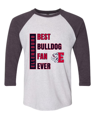 Ellensburg Bulldogs Best Bulldog Fan Men's Baseball T-Shirt