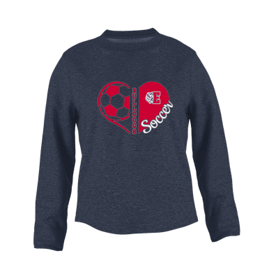 Ellensburg Bulldogs Heart Soccer Women's Sweatshirt