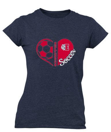 Ellensburg Bulldogs Heart Soccer Women's Premium SS T-Shirt