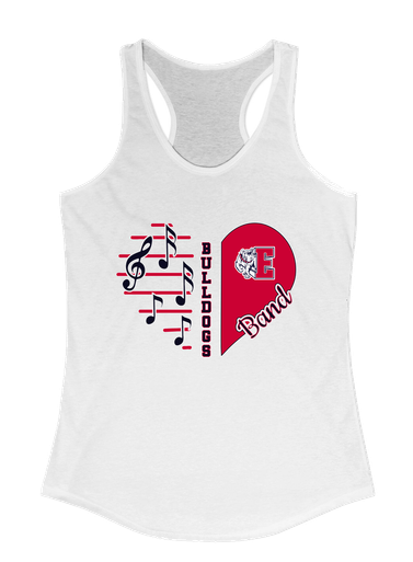 Ellensburg Bulldogs Heart Band Women's Tank Top