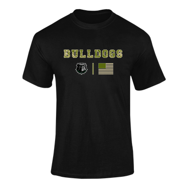Trimble Bulldogs Camo Flag Men's Premium SS T-Shirt