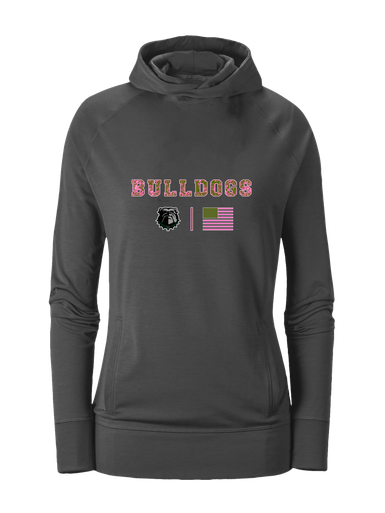 Trimble Bulldogs Pink Camo Flag Women's Hoodie