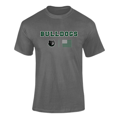 Trimble Bulldogs Team Colors Flag Men's Premium SS T-Shirt