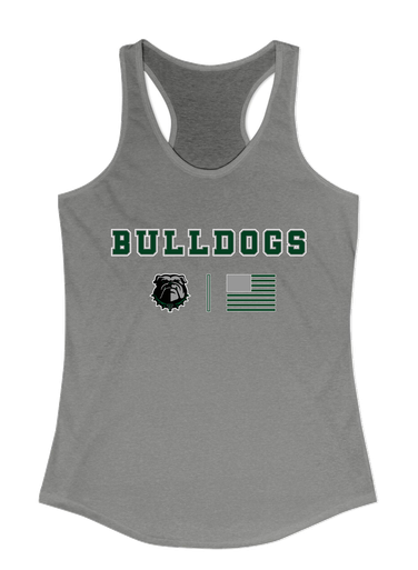 Trimble Bulldogs Team Colors Flag Women's Tank Top