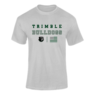 Trimble Bulldogs Spirit Flag Men's SS T-Shirt