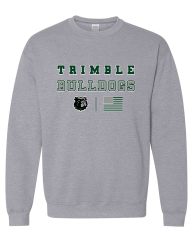 Trimble Bulldogs Spirit Flag Men's Sweatshirt