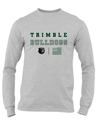 Trimble Bulldogs Spirit Flag Men's Premium LS T-Shirt