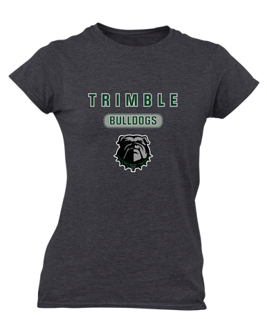 Trimble Bulldogs Mascot #3 Women's Premium SS T-Shirt