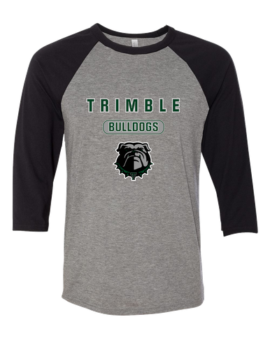 Trimble Bulldogs Mascot #3 Women's Baseball T-Shirt