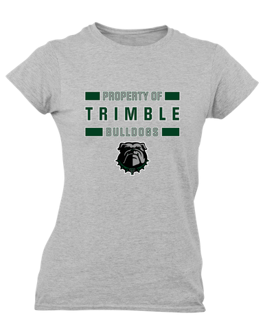 Trimble Bulldogs Property Of Women's SS T-Shirt