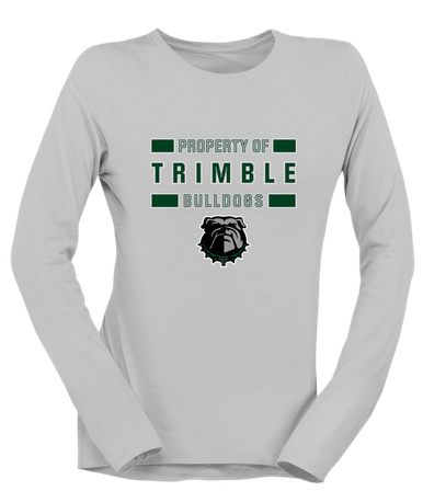 Trimble Bulldogs Property Of Women's LS T-Shirt