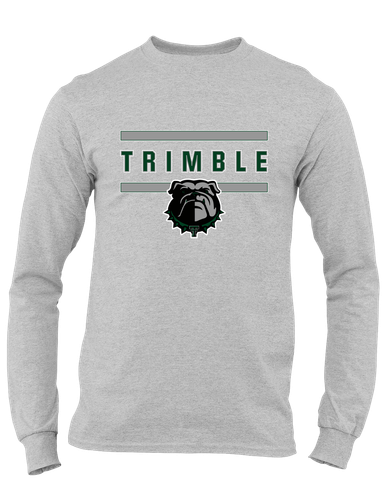 Trimble Bulldogs Mascot #4 Men's LS T-Shirt