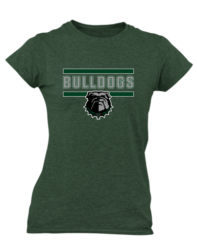 Trimble Bulldogs Mascot #5 Women's Premium SS T-Shirt