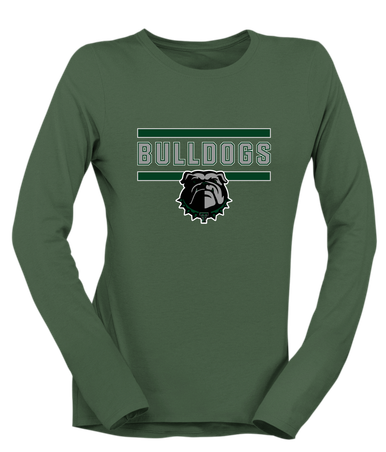 Trimble Bulldogs Mascot #5 Women's Premium LS T-Shirt