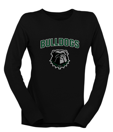 Trimble Bulldogs Mascot #6 Women's LS T-Shirt