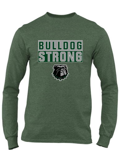 Trimble Bulldogs Strong #1 Men's LS T-Shirt