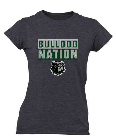 Trimble Bulldogs Nation #1 Women's Premium SS T-Shirt